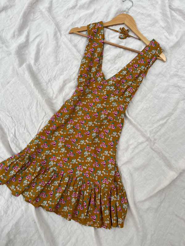 Alana Vintage Floral Mini Dress