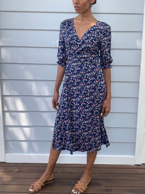 lia floral midi dress Lia Floral Midi Dress in Sage