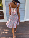 Lucia Vintage Indigo Short Cotton Dress