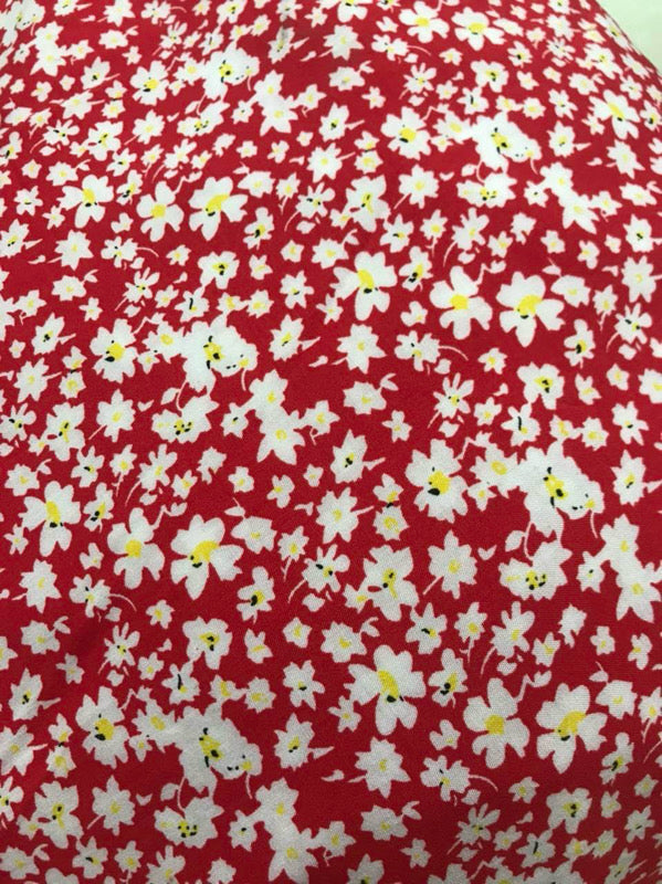 Marlow Red Floral Long Sleeved Top