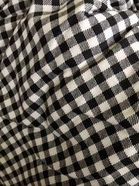 Gaia Black Gingham Dress