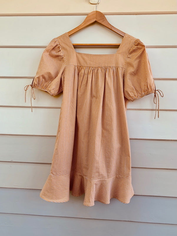 Cali Gingham Cotton Dress