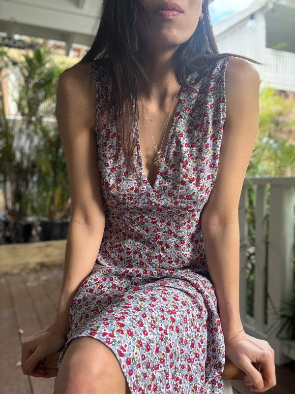 Alana Vintage Floral Midi Dress