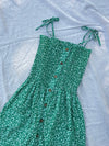 Alexa Green Cotton Dress