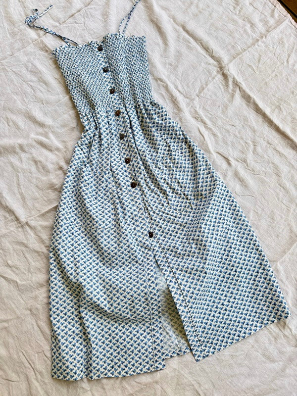 Alexa Indigo Print Dress