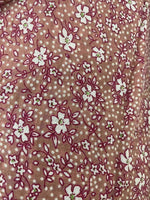 Arabella Terracotta Vintage Print Cotton Dress