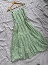 Arabella Green Floral Cotton Dress