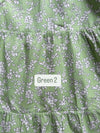 Arabella Green Floral Cotton Dress