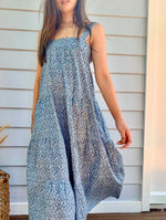 Arabella Vintage Indigo Floral Dress