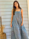 Arabella Vintage Indigo Floral Dress
