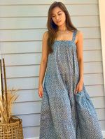 Arabella Vintage Indigo Floral Dress