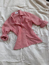 Birkin Linen Red Stripe Shirt