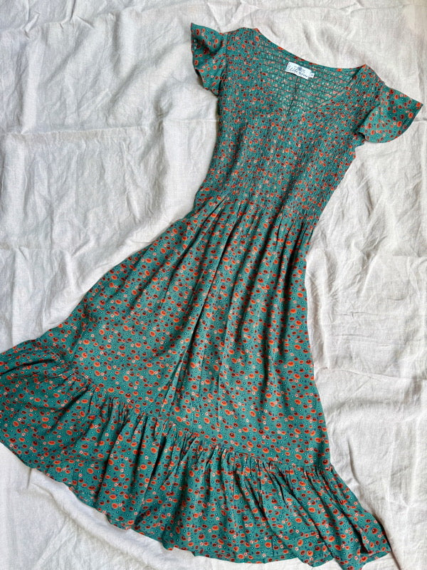 Bridie Green Vintage-Inspired Dress