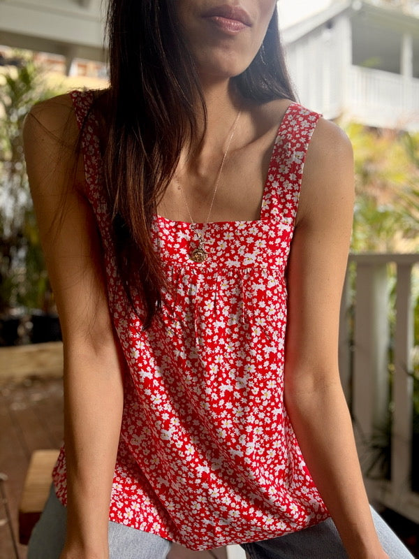 Cecile Red Reversible Camisole