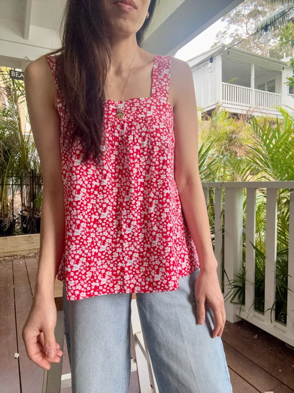 Cecile Red Reversible Camisole