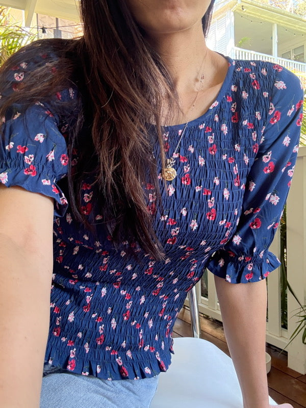 Navy Print