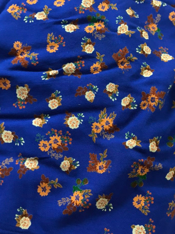 Dylan Blue Vintage Floral Midi Dress