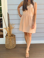 Elodie Golden Gingham Dress