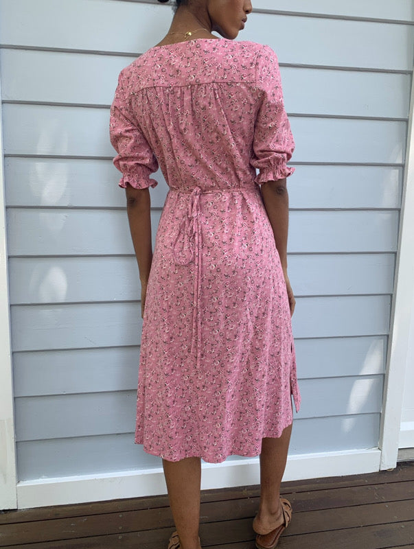 Lia Cotton Wrap Dress