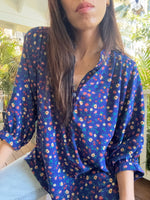 Marlow Cobalt Blue Floral Blouse