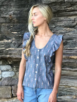 Mia Handwoven Cotton Reversible Top