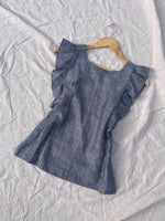 Mia Handwoven Linen Reversible Top