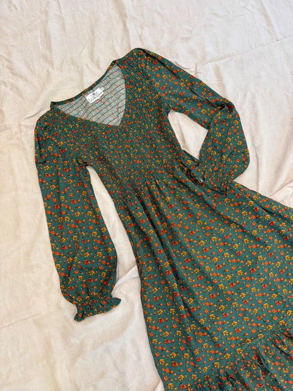 Sierra Green Long-Sleeved Dress