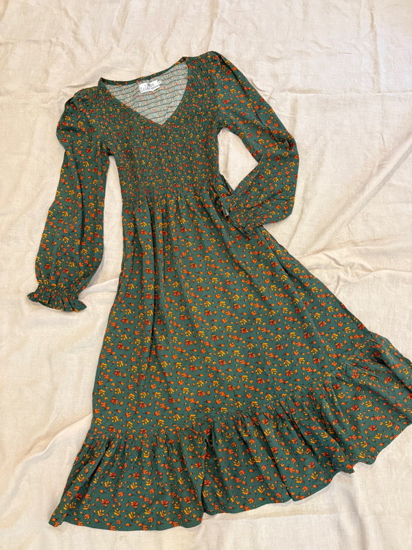 Sierra Green Long-Sleeved Dress