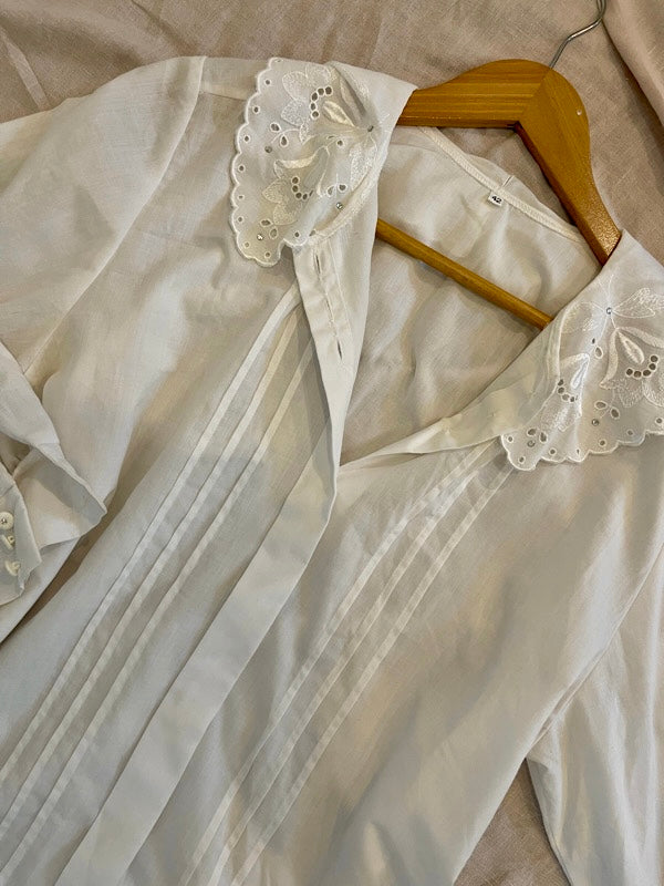 Vintage White Cotton Shirt