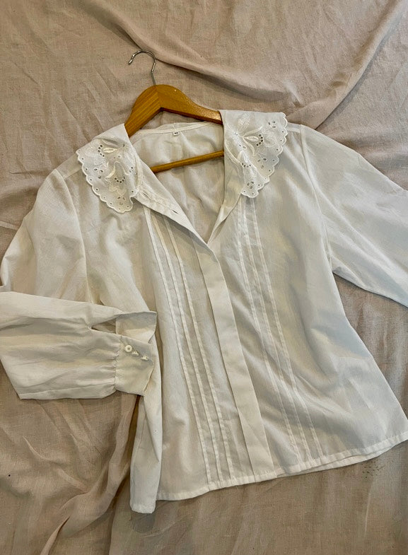 Vintage White Cotton Shirt