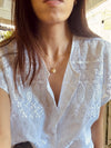 Vintage White Cotton Shirt