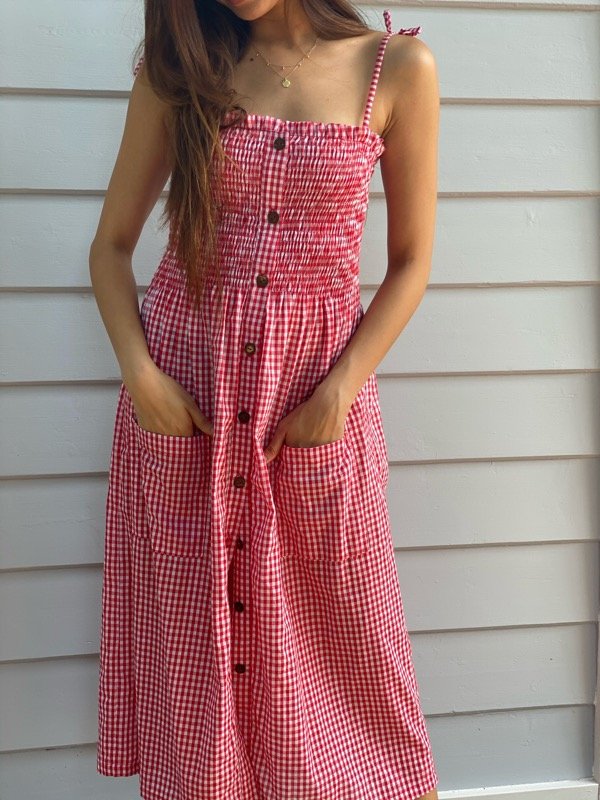 Alexa Gingham Dress-1-1