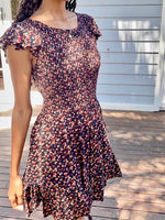 Bridie Vintage-Inspired Floral Short Dress