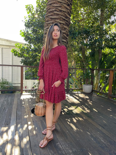 Brooklyn Vintage-Inspired Floral Dress - Main Image