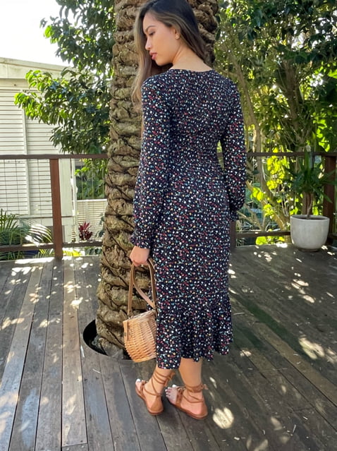 carmen bohemia cotton midi dress UO Carmen Bohemia Midi Dress