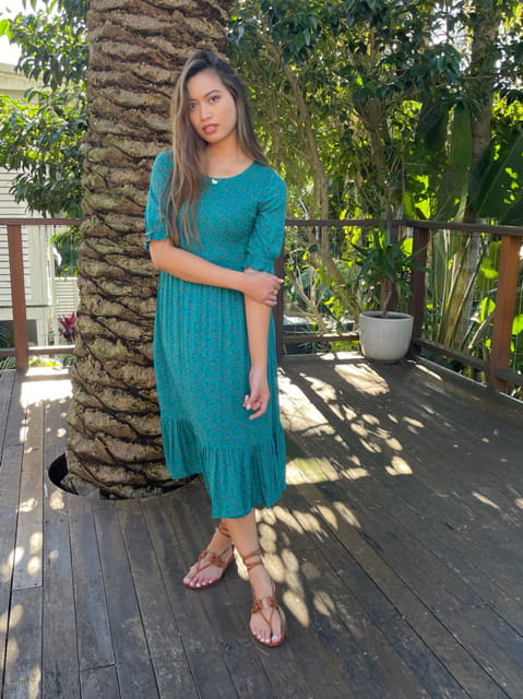 Christy Green Vintage-Inspired Dress