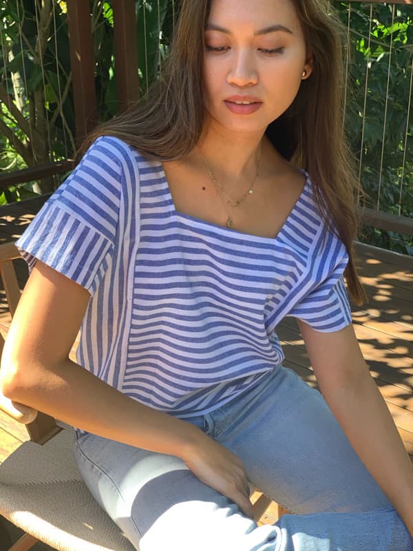 Danika Cotton Stripe Top
