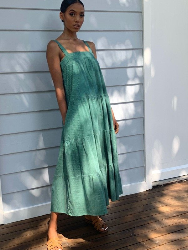 Arabella Polka Dot Cotton Dress