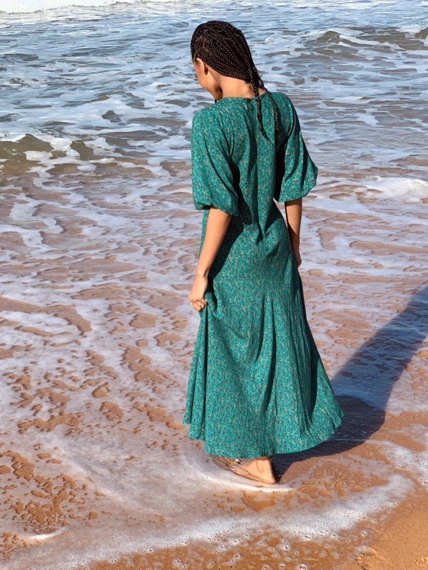 Zoe Vintage Floral Maxi Dress