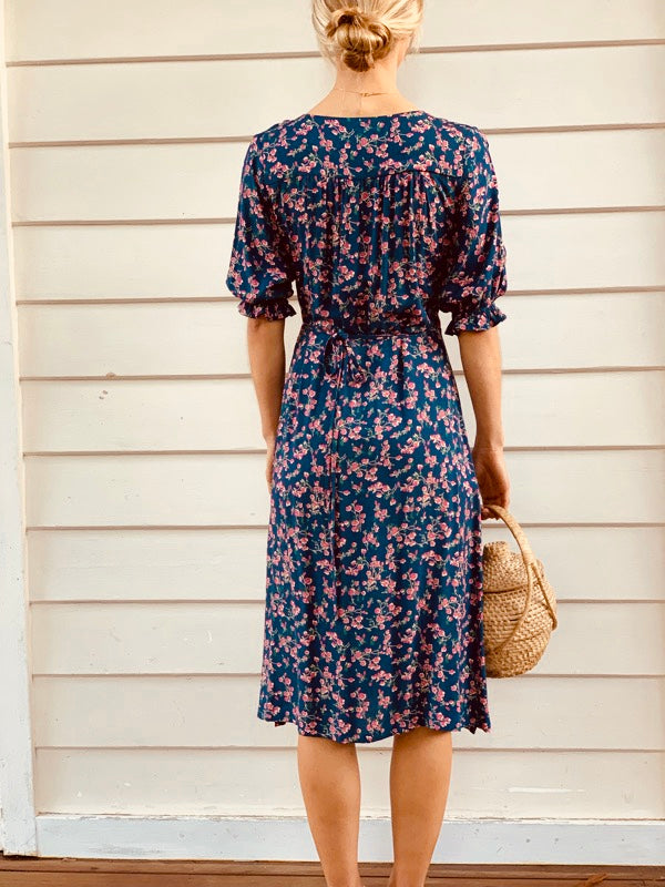 lia floral midi dress Lia Floral Midi Dress in Sage