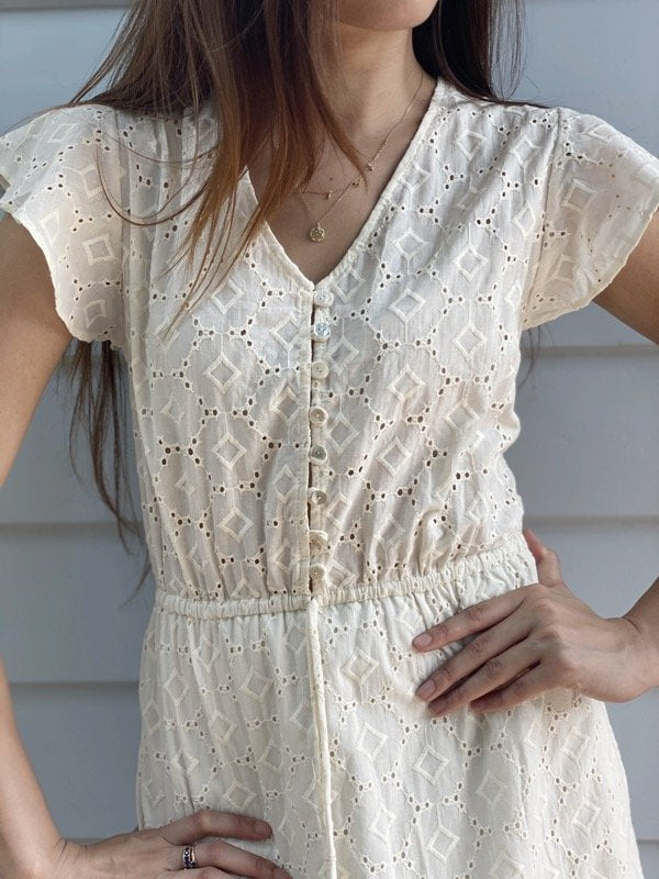 Marley embroidered cotton dress-1