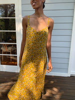 Nila Golden Floral Cotton Dress-7-1