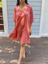 Paloma Red Cotton Dress