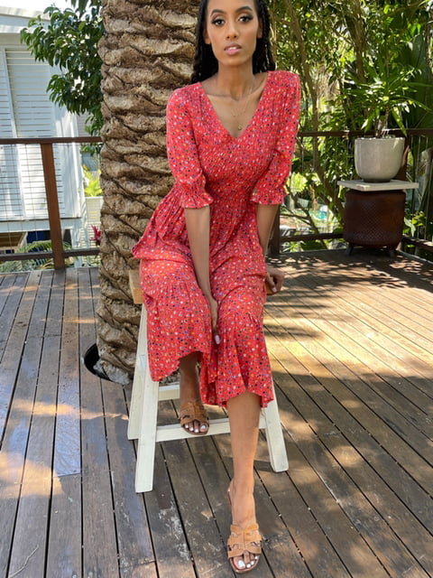 Midi Dresses | Eco-friendly | B Corp - All The Wild Roses Midi Dresses | Eco-friendly | B Corp - All The Wild Roses
