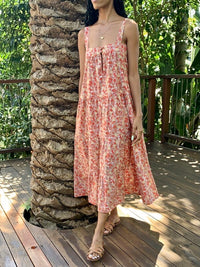 Arabella Sunset Floral Cotton Dress